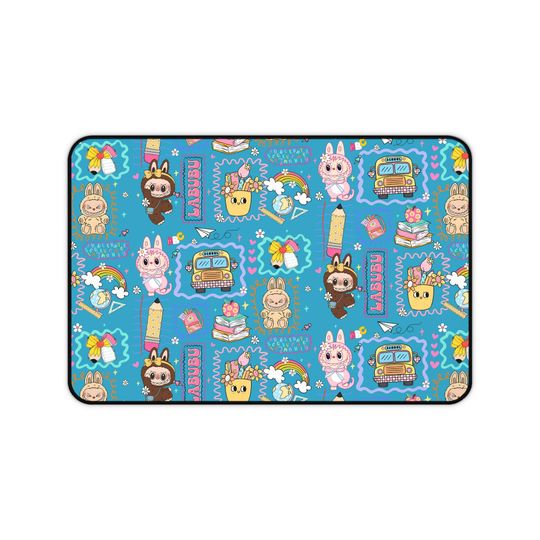 Discover Labubu Desk Mat Kawaii Gamer Mousepad for Kids & Teens Cute Bunny Monster Extended Mouse Pad