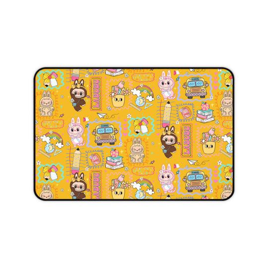 Discover Labubu Desk Mat Kawaii Gamer Mousepad for Kids & Teens Cute Bunny Monster Extended Mouse Pad