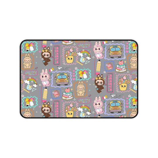 Discover Labubu Desk Mat Kawaii Gamer Mousepad for Kids & Teens Cute Bunny Monster Extended Mouse Pad