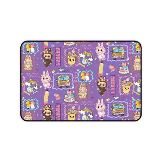 Discover Labubu Desk Mat Kawaii Gamer Mousepad for Kids & Teens Cute Bunny Monster Extended Mouse Pad