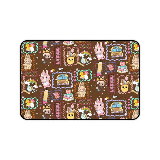 Discover Labubu Desk Mat Kawaii Gamer Mousepad for Kids & Teens Cute Bunny Monster Extended Mouse Pad