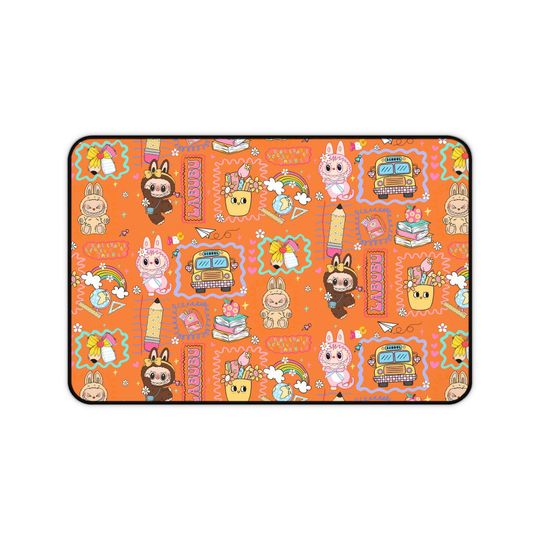 Discover Labubu Desk Mat Kawaii Gamer Mousepad for Kids & Teens Cute Bunny Monster Extended Mouse Pad