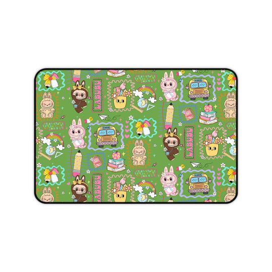 Discover Labubu Desk Mat Kawaii Gamer Mousepad for Kids & Teens Cute Bunny Monster Extended Mouse Pad