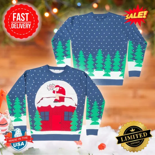 Discover Santa Claus Pooping Chimney Ugly Christmas Sweater Gift For Holiday