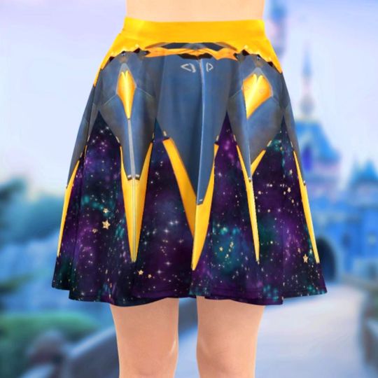 Discover Cosmic Rewind Starblaster Women's Skater Skirt