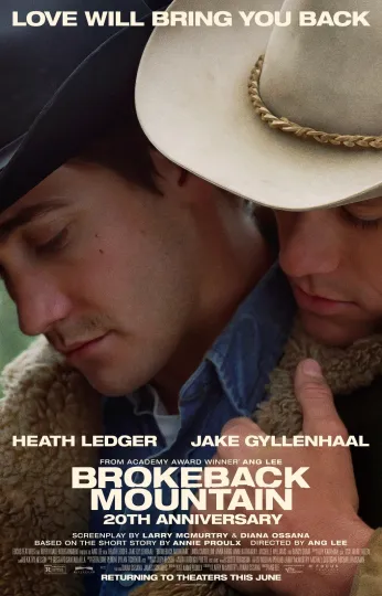 Brokeback Mountain Movie Poster  Heath Ledger, Jake Gyllenhaal Premium Matte Vertical Poster