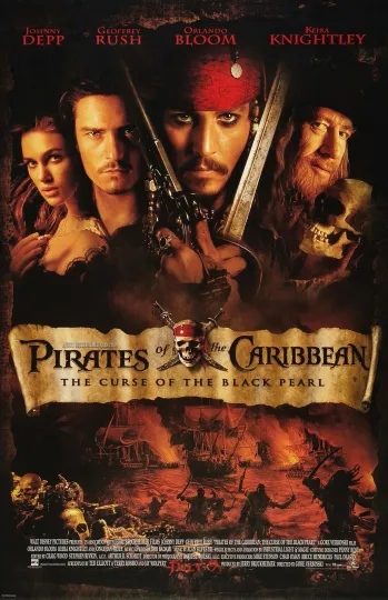 Discover Pirates of the Caribbean: The Curse of the Black Pearl Movie Poster - Johnny Depp