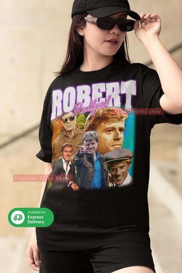 Discover Robert Redford Vintage Unisex Shirt, Vintage Robert Redford TShirt Gift For Him and Her