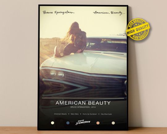 Bruce Springsteen Poster | American Beauty Poster | Album Poster Prints
