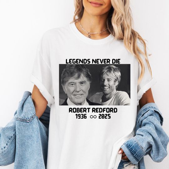 Discover Robert Redford Tshirt, Hollywood Star Shirt, The Golden Boy Memorial TshirtRedford Merch