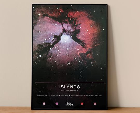 Discover king krimson Poster | Islands Poster | Album Poster Prints | Wall Decor Posters | Album Cover | Rock Music Poster