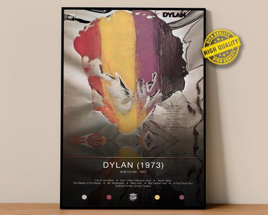 Bob Dylan Poster | Dylan (1973) Print | Album Poster Prints | Wall Decor Posters