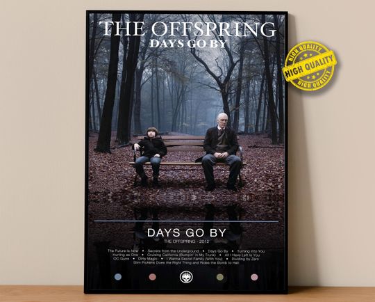 Discover The Offspring Poster | Days Go By Poster | Album Poster Prints | Wall Decor Posters | Album Cover | Rock Music Poster