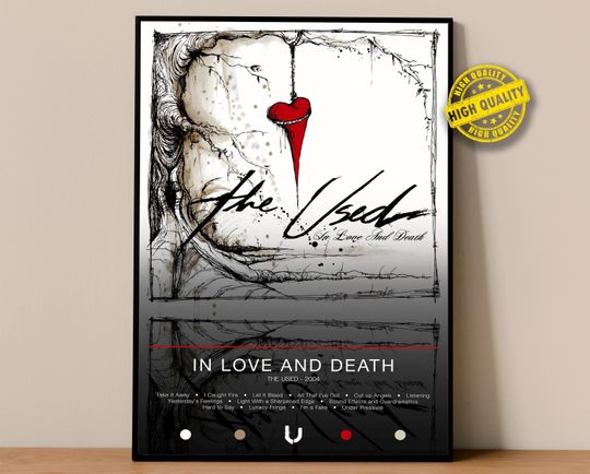 Discover The Used Poster | In Love and Death Poster | Album Poster Prints | Wall Decor Posters | Album Cover | Rock Music Poster
