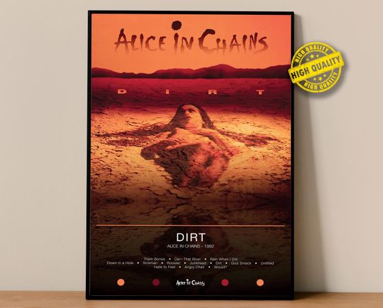 Discover ALC Band Poster | Dirt Poster | Album Poster Prints | Wall Decor Posters | Album Cover | Rock Music Poster