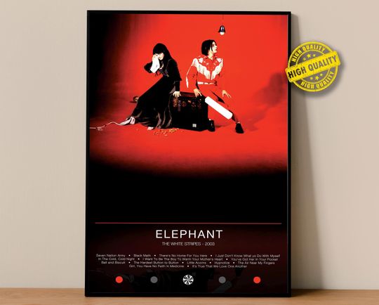 Discover The WS Poster | Elephant Poster | Album Poster Prints | Wall Decor Posters | Album Cover | Rock Music Poster