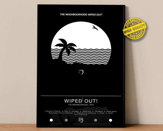 Discover The Neighbourhood Poster | Wiped Out! Poster | Album Poster Prints | Wall Decor Posters | Album Cover | Rock Music Poster