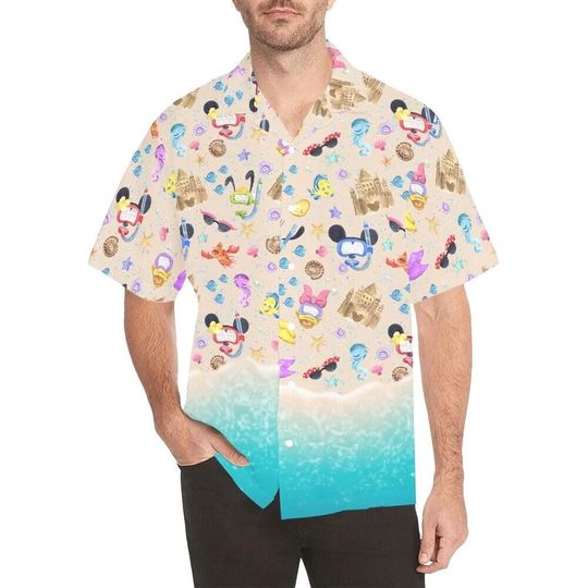 Discover Beach Mickey Mouse Hawaiian Shirt