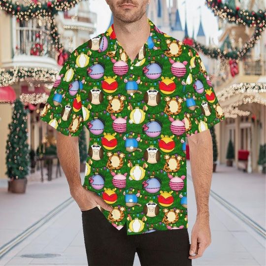 Discover Pooh Christmas Ornaments Hawaiian Shirt