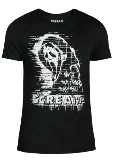 Discover Scream Ghostface T-Shirt Large Black Horror Movie Tee