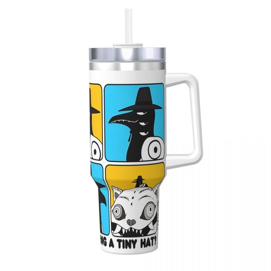 KPop Demon Hunters Stainless Steel Tumbler bird Travel Car Mugs 40oz Thermal Mug Keep Heat Cold and Hot Milk Tea Water Bottle