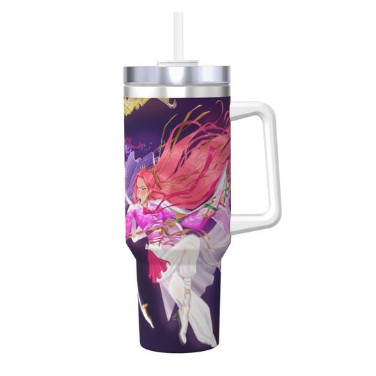 Kpop Demon Hunters Huntrix Stainless Steel Tumbler Camping Mugs Cup 40oz Thermal Mug Heat Preservation Milk Tea Water Bottle