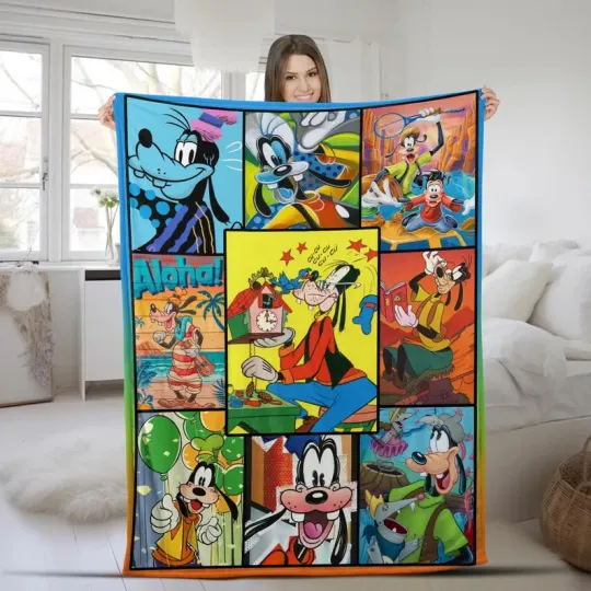 Discover Disney Goofy Animal Kingdom Disneyland Christmas Gifts Customize Fleece Blanket