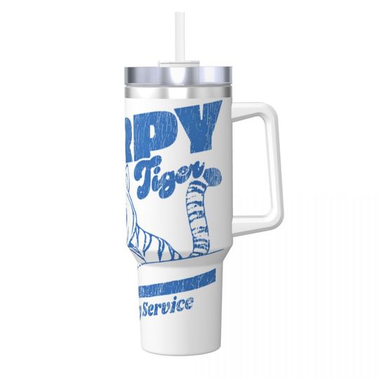 KPop Demon Hunter Stainless Steel Tumbler Derpy Tiger Travelist Mugs Cup Large Capacity Thermal Cups Leakproof Water Bottle