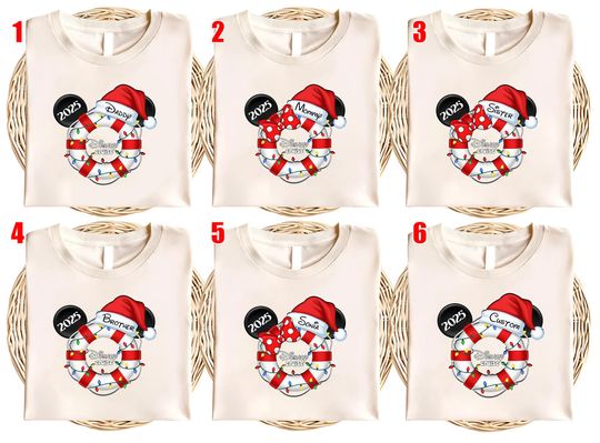 Discover Custom Disney Christmas Cruise Shirts, Family Christmas Cruise Shirts, Group Disney Cruise Shirt, Matching Disney Tee AXIJ07