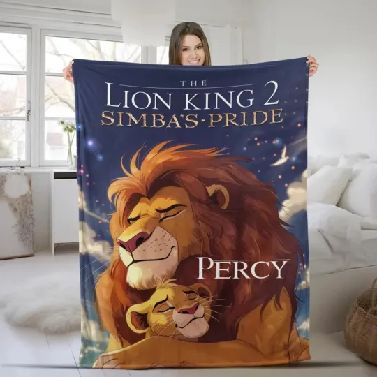 Discover Disney Lion King Simbas Pride Magic Kingdom Customize Fleece Blanket