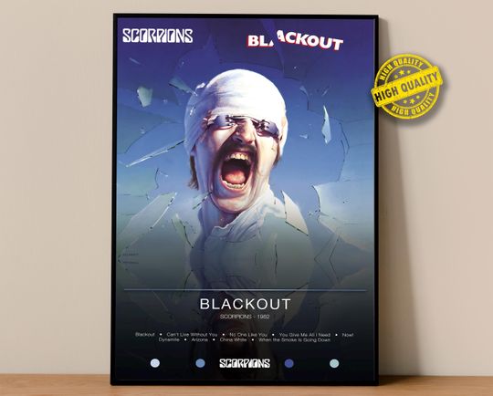 Discover Scorpions Poster | Blackout Poster | Album Poster Prints | Wall Decor Posters