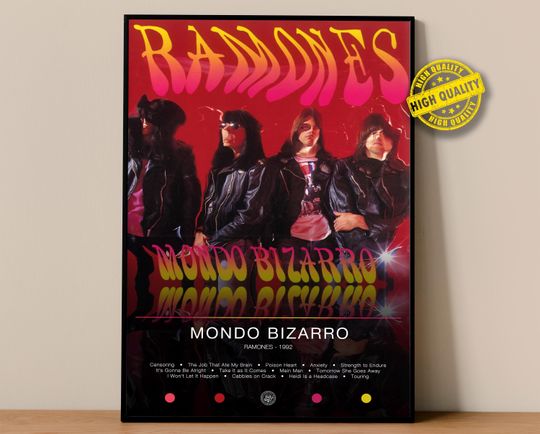 Discover Ramones Poster | Mondo Bizarro Poster #18104 | Album Poster Prints | Wall Decor Posters
