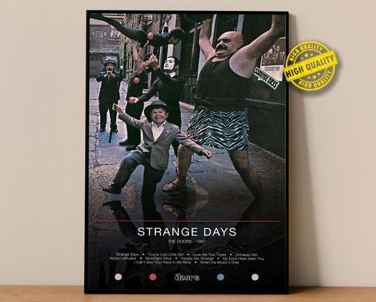 The Doors Poster | Strange Days Poster | Album Poster Prints | Wall Decor Posters