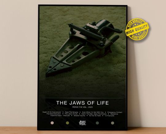 Pierce The Veil Poster | The Jaws Of Life Poster | Album Poster Prints