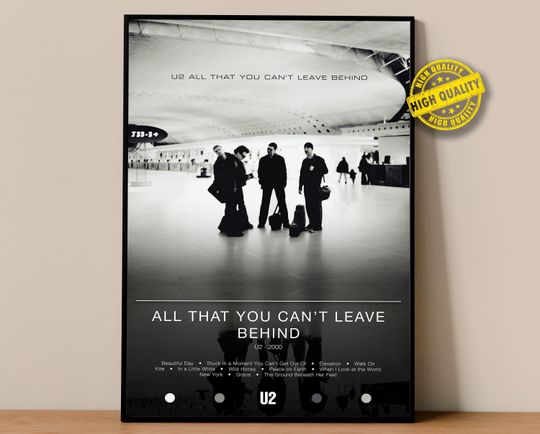 U2 Poster | All That You Can't Leave Behind Poster | Album Poster Prints