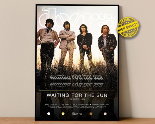 The Doors Poster | Waiting for the Sun Poster | Album Poster Prints | Wall Decor Posters