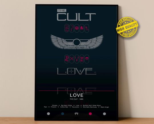 Discover The Cult Poster | Love Poster | Album Poster Prints | Wall Decor Posters