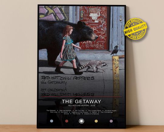 Red Hot Chili Peppers Poster | The Getaway Poster | Album Poster Prints
