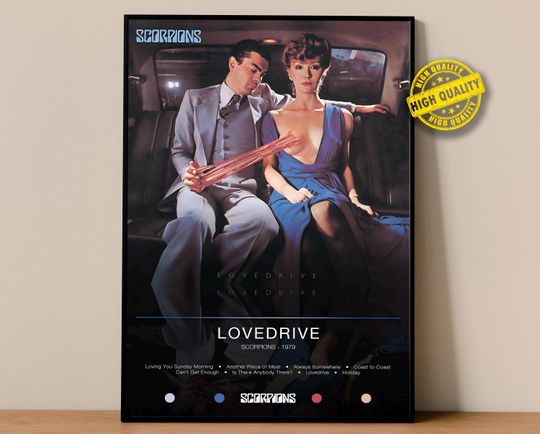 Discover Scorpions Poster | Lovedrive Poster | Album Poster Prints | Wall Decor Posters