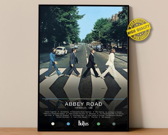The Beatles Poster | Abbey Road Poster | Album Poster Prints