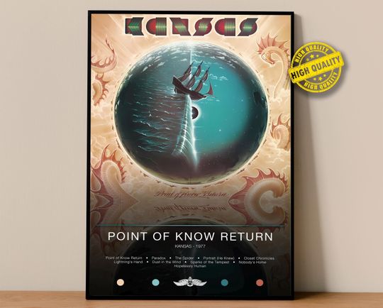 Discover Kansas Poster | Point of Know Return Poster | Album Poster Prints
