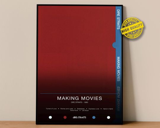 Discover Dire Straits Poster | Making Movies Poster | Album Poster Prints | Wall Decor Posters