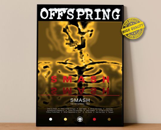 Discover The Offspring Poster | Smash Poster | Album Poster Prints | Wall Decor Posters