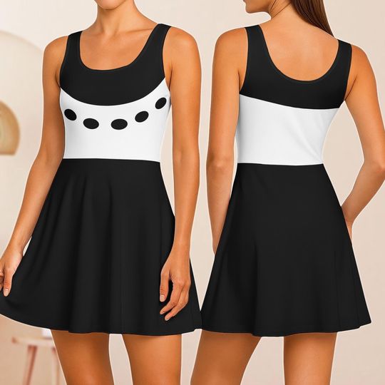 Sussy Demon Hunters Cosplay Skater Dress, Derpy Tiger and Sussie Bird Women Dress, Saja Boy Fans Dress, Kpop Huntrix Costume For Her