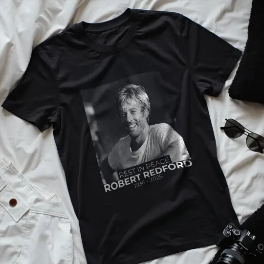 Discover Robert Redford 1936-2025 RIP T-Shirt, Robert Redford RIP T-Shirt