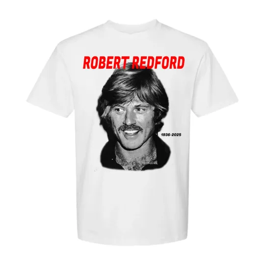 Discover Robert Redford T-Shirt WHITE MEN S-5XL
