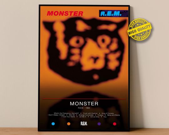 Discover R.E.M. Poster | Monster Poster | Album Poster Prints | Wall Decor Posters