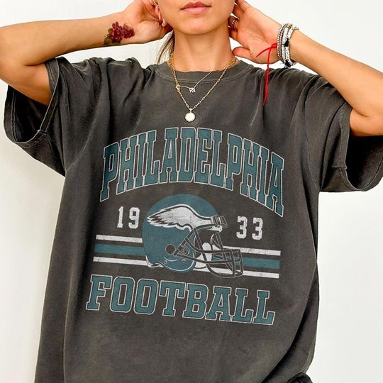 Discover Philadelphia Football Vintage Shirt, Football Game Day Gift For Fan