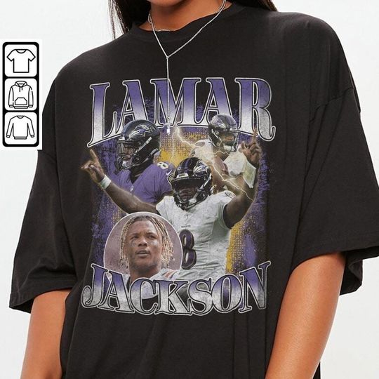 Lamar Jackson Shirt, Lamar Jackson Tee, Lamar Jackson Football, Vintage Sport Gift For Fan T-shirt