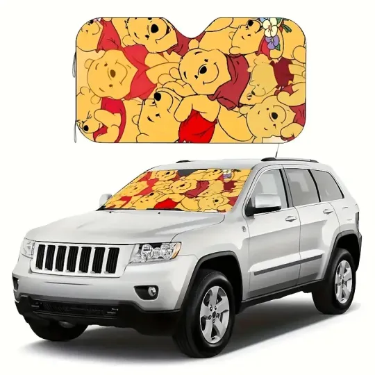 Discover Disney Winnie the Pooh Car Sunshade, UV Protection, Accessories
